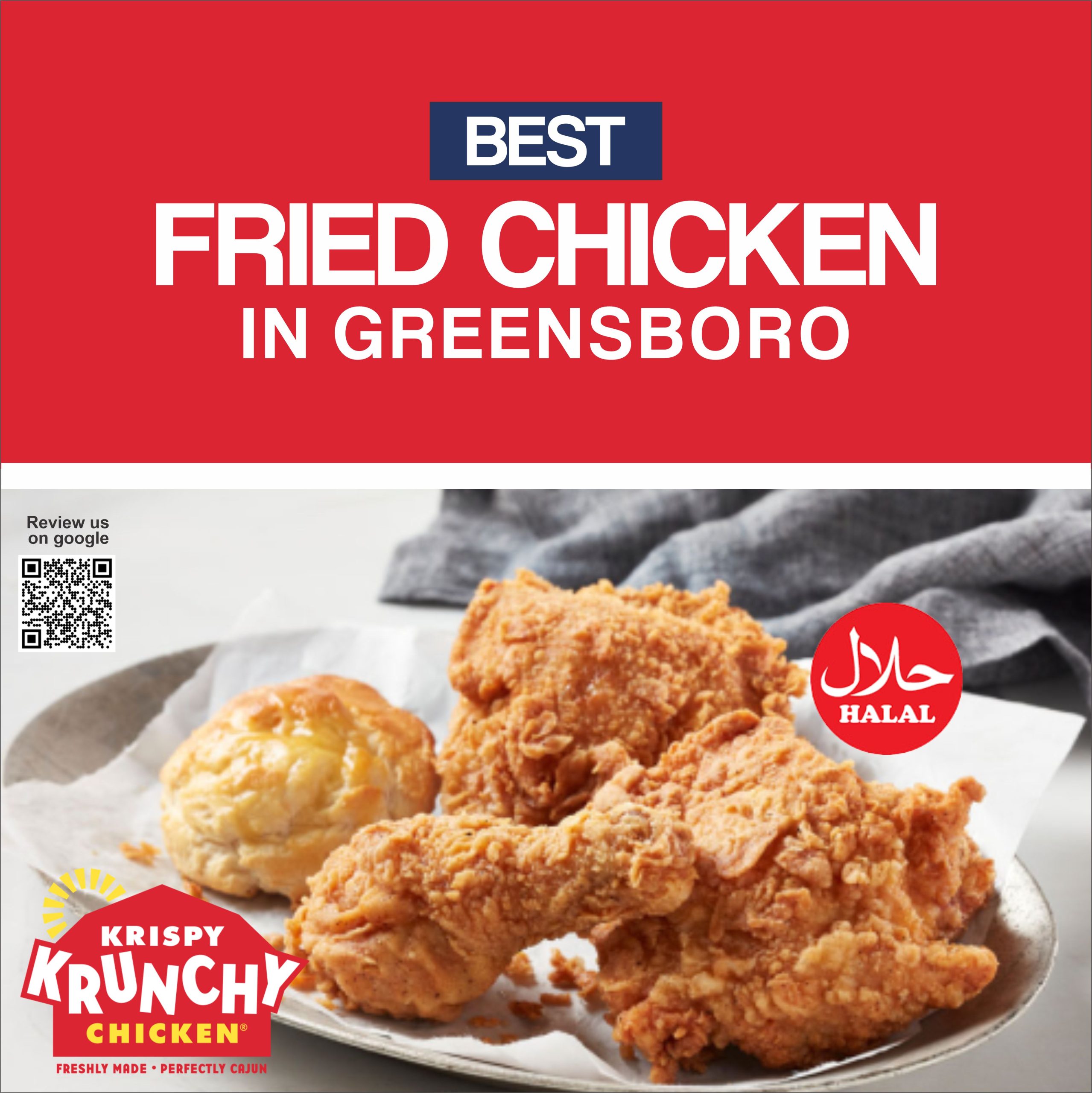 Best Fried chicken in Greensboro | Krispy Krunchy Chicken FM